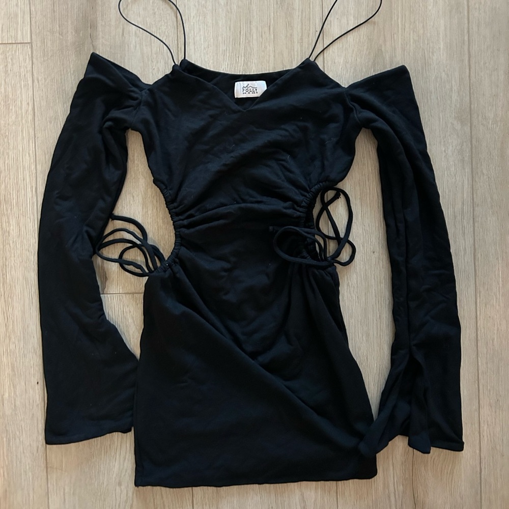 Oh Polly black mini dress